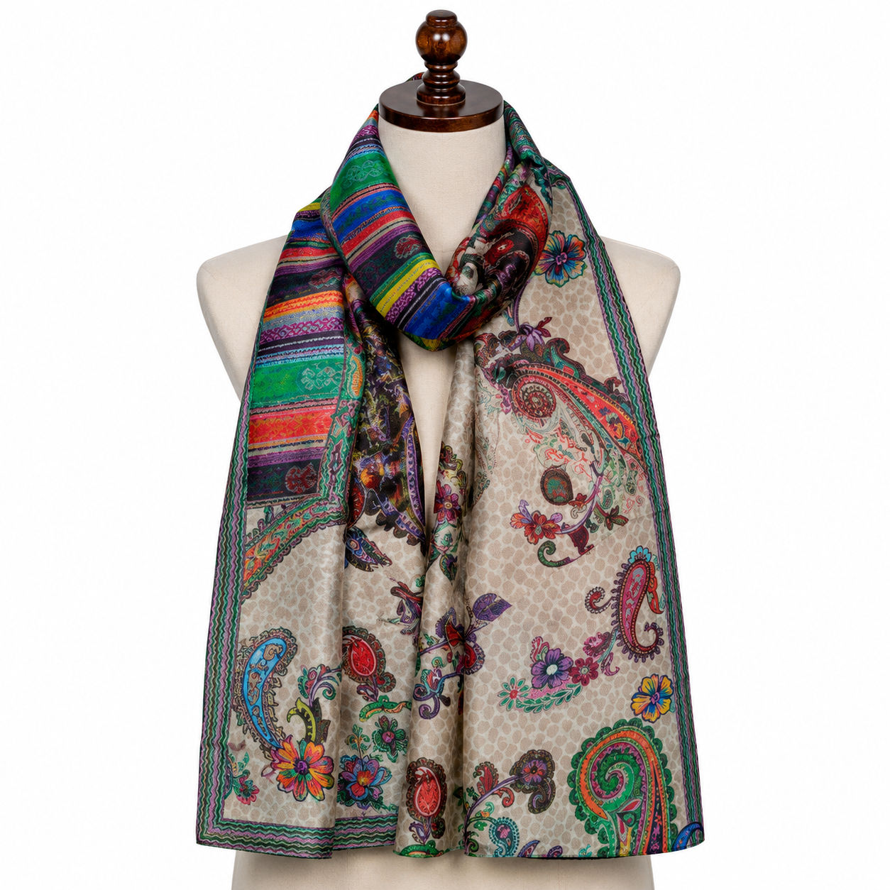 Digital Print Wool Scarf/Shawl 288